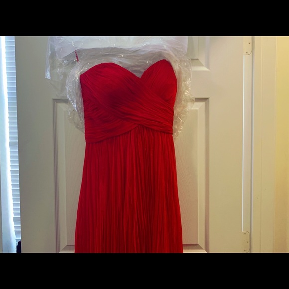 Strapless Red Ballgown - Picture 4 of 6